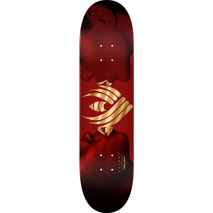 POWELL PERALTA Kiss Burgundy / Gold Foil 8.75" FLIGHT SKATEBOARD DECK