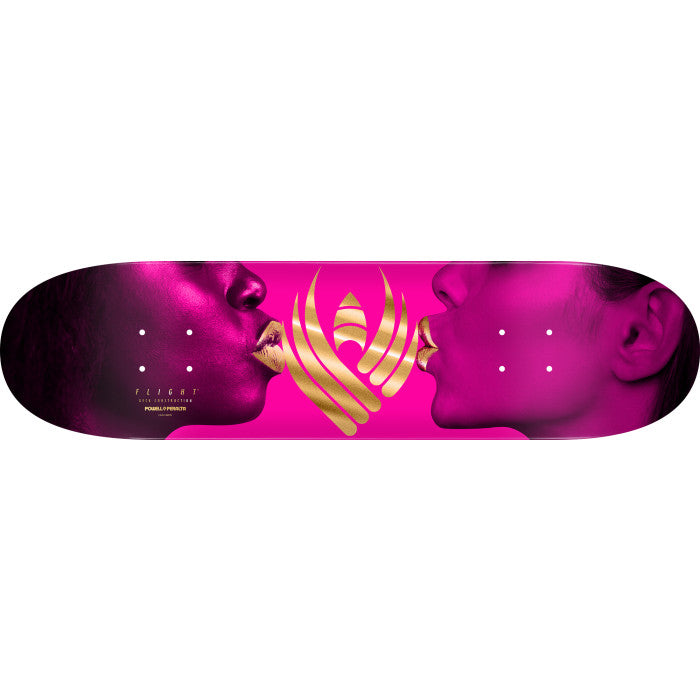 POWELL PERALTA Kiss Pink/Gold Foil 8.25" FLIGHT® SKATEBOARD DECK