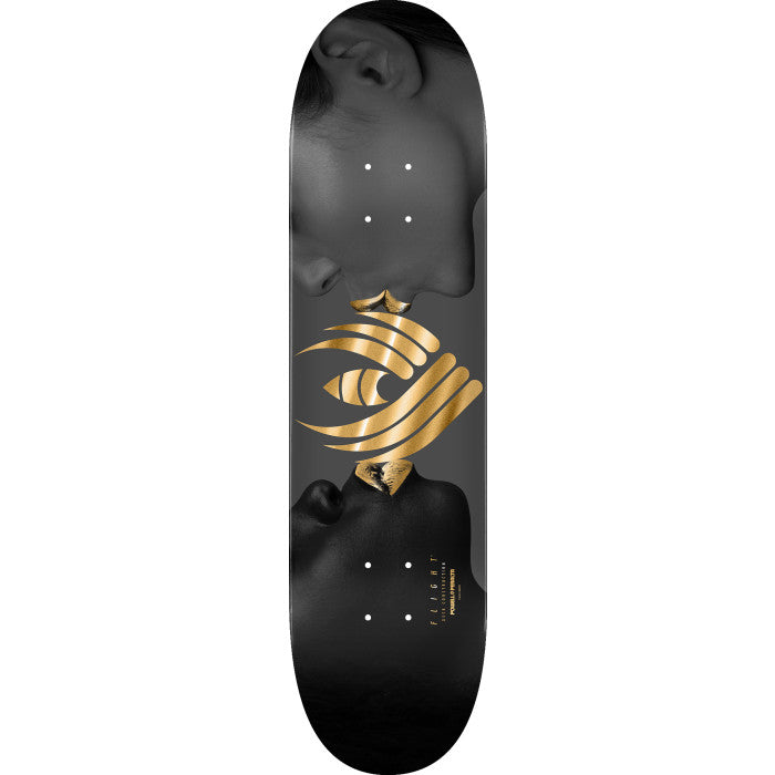 POWELL PERALTA Kiss Grey / Gold Foil 9" FLIGHT SKATEBOARD DECK