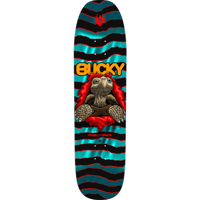 Powell Peralta Bucky Lasek Tortoise Blue Foil Flight Skateboard Deck
