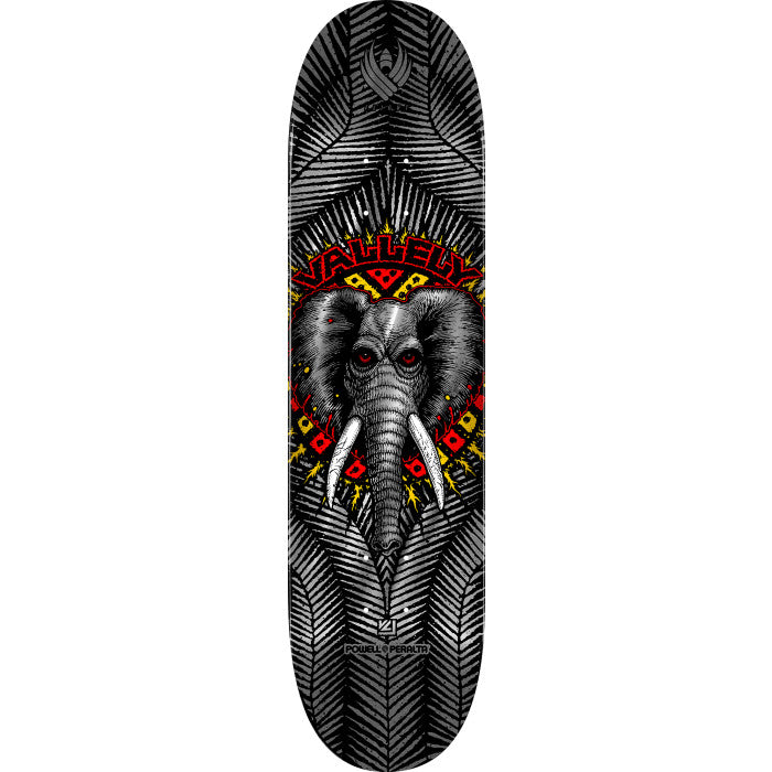 Powell Peralta Vallely Elephant Silver Foil 8.38" Flight Skateboard Deck