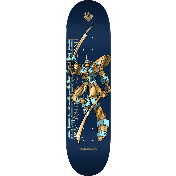 POWELL PERALTA CABALLERO GUNDAM BLUE GOLD FOIL 8.5" FLIGHT SKATEBOARD DECK