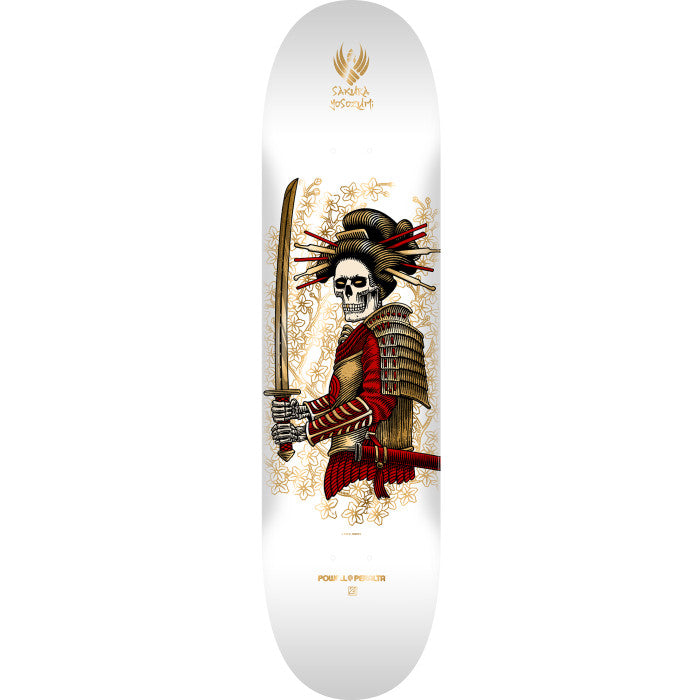 Powell Peralta Yosozumi Onna-Bugeisha White 8.25" Flight® Skateboard Deck