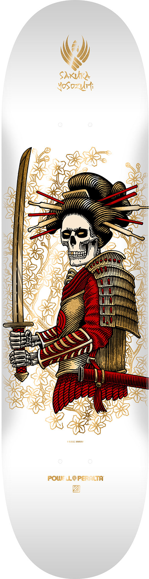 Powell Peralta Yosozumi Onna-Bugeisha White 8.25