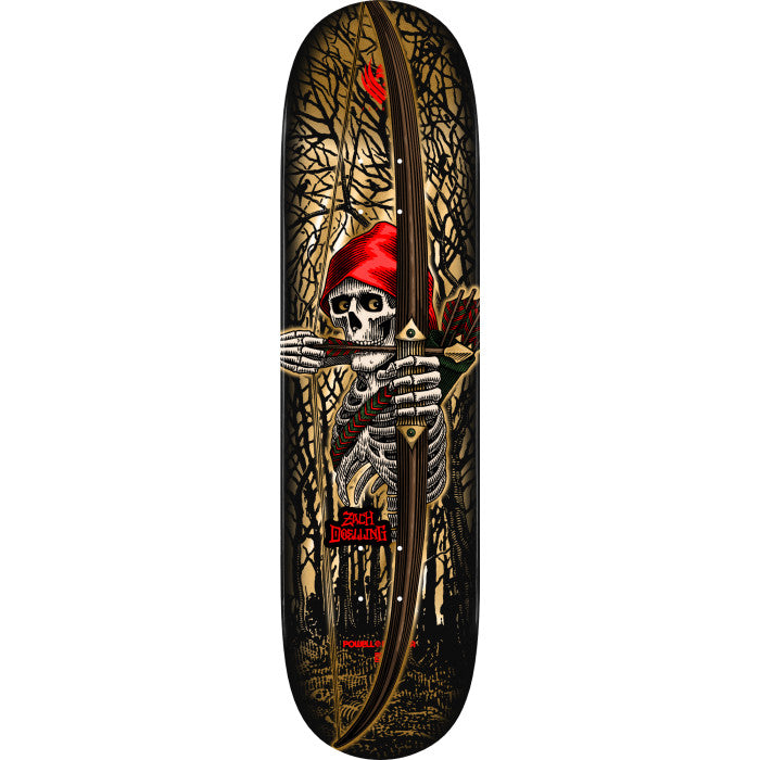 Powell Peralta Zach Doelling Archer Gold Foil FLIGHT 8.3" Skateboard Deck