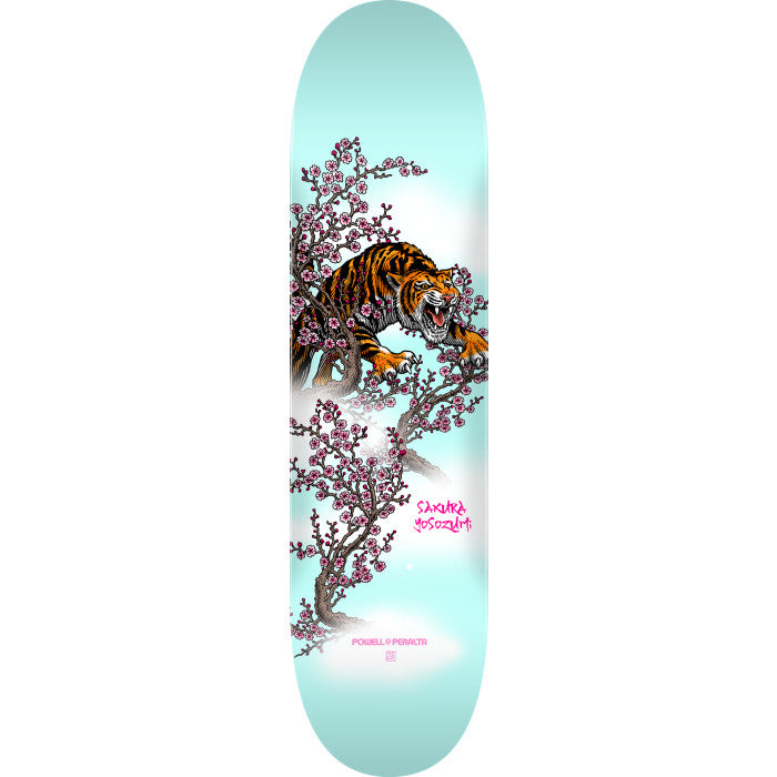 Powell Peralta Yosozumi Tiger Light Blue 8" Skateboard Deck