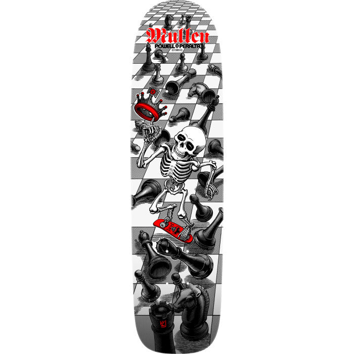 *Pre-Order* Powell Peralta Rodney Mullen Chess Bones Brigade Series 17 White Skateboard Deck