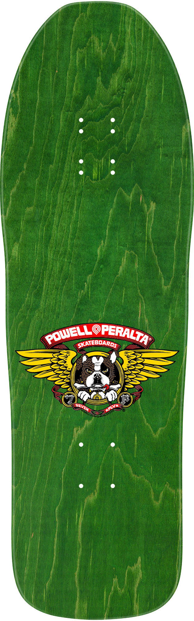 POWELL PERALTA FRANKIE HILL "BULLDOG" Green Gold Foil 10" SKATEBOARD DECK