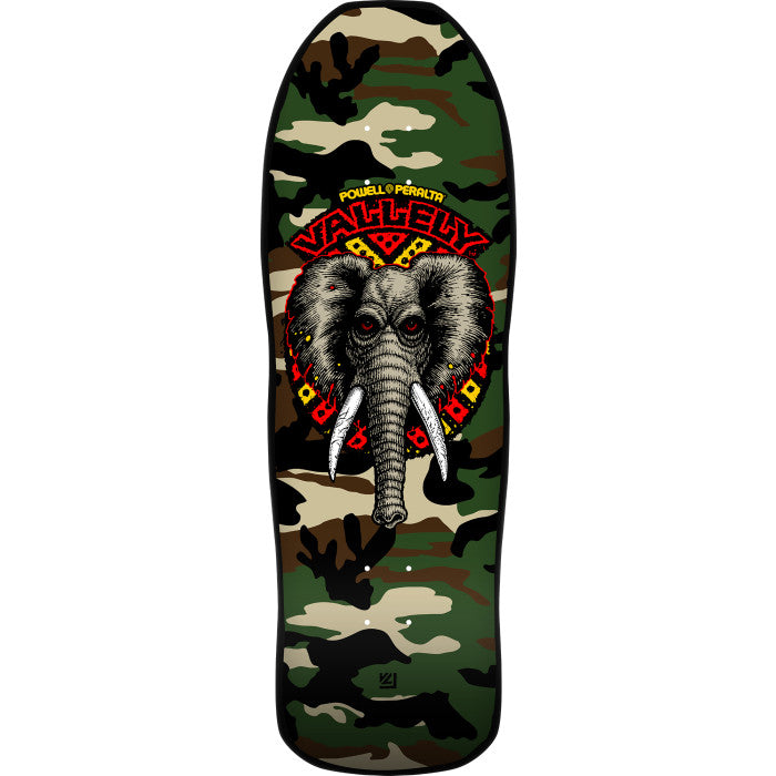 Powell Peralta Mike Vallely Elephant Camo [Autographed] Skateboard Deck