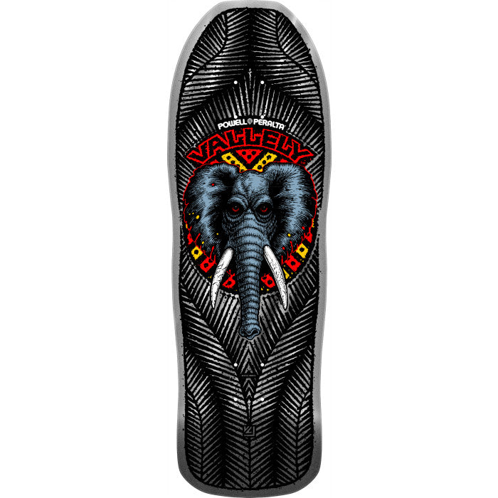Powell Peralta Mike Vallely Elephant Silver Foil Skateboard Deck