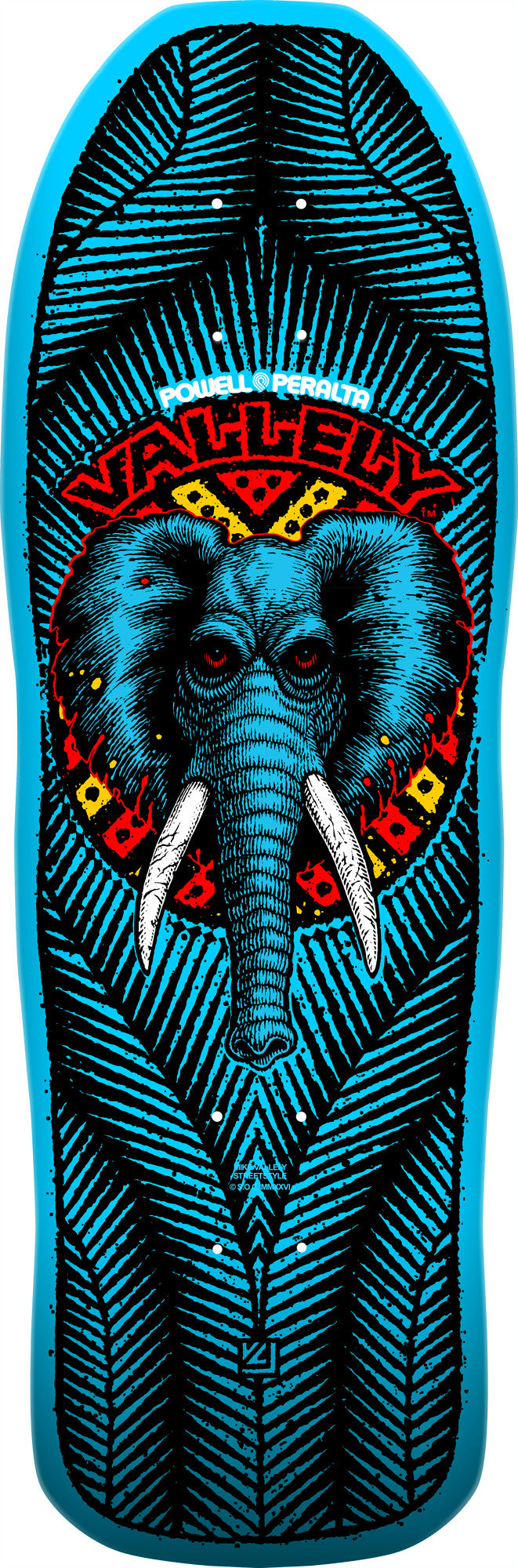 *Pre-Order* Powell Peralta Mike Vallely Elephant Blue [Autographed] Skateboard Deck