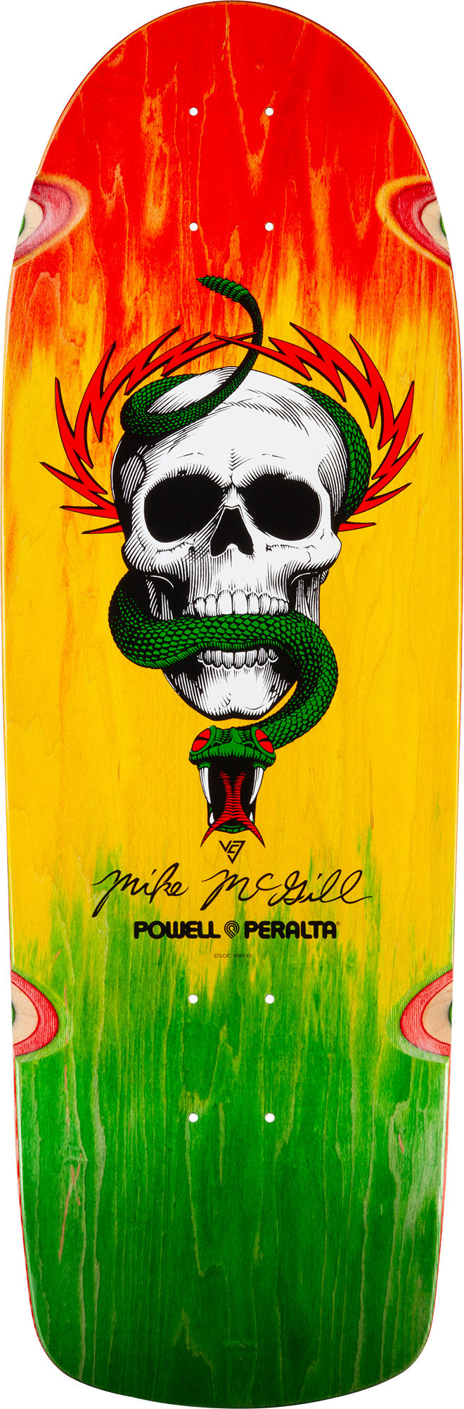 POWELL PERALTA McGILL SKULL & SNAKE Dyed Veneer Fade SKATEBOARD DECK
