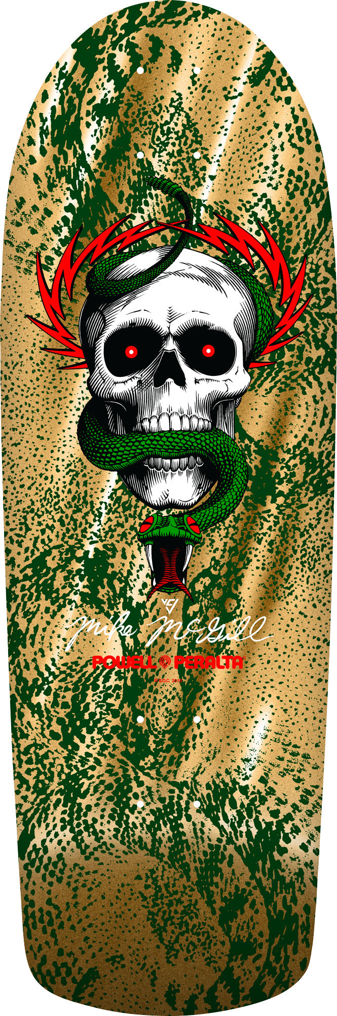 Powell Peralta Mike McGill Skull & Snake Gold Foil 10" Complete Skateboard
