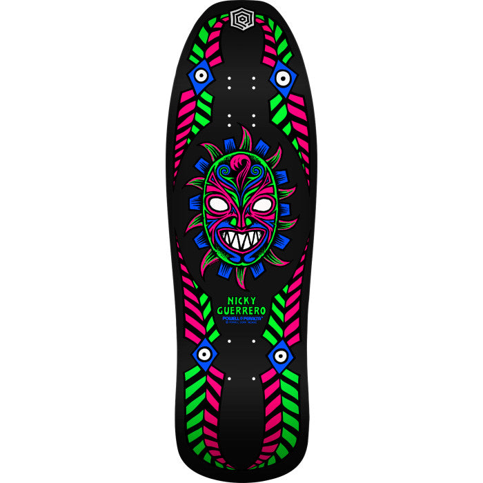 Powell Peralta Nicky Guerrero スケートボード Powell Peralta Nicky Guerrero Mask Blacklight Skateboard Deck