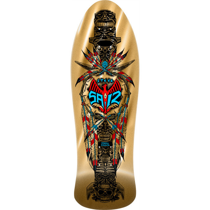 Powell Peralta Steve Saiz Totem Gold Foil 10" Skateboard Deck