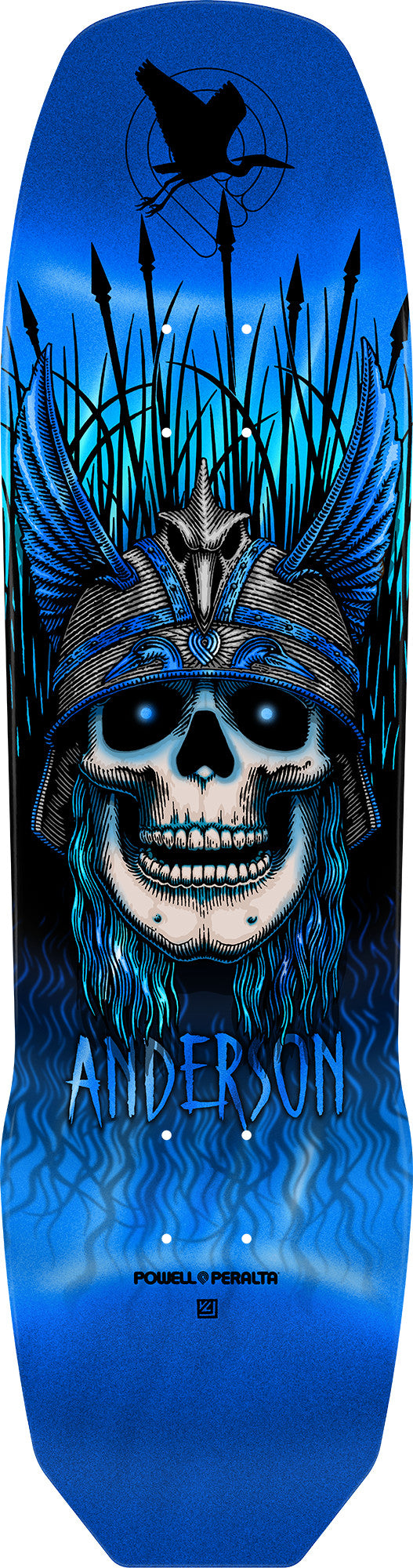 **Pre-Order** POWELL PERALTA ANDY ANDERSON HERON BLUE FOIL 8.45" SKATEBOARD DECK