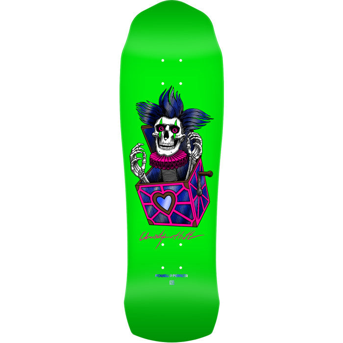 Pre-Order* Powell Peralta Chris Hiett Skull Neon Green w/ Blue