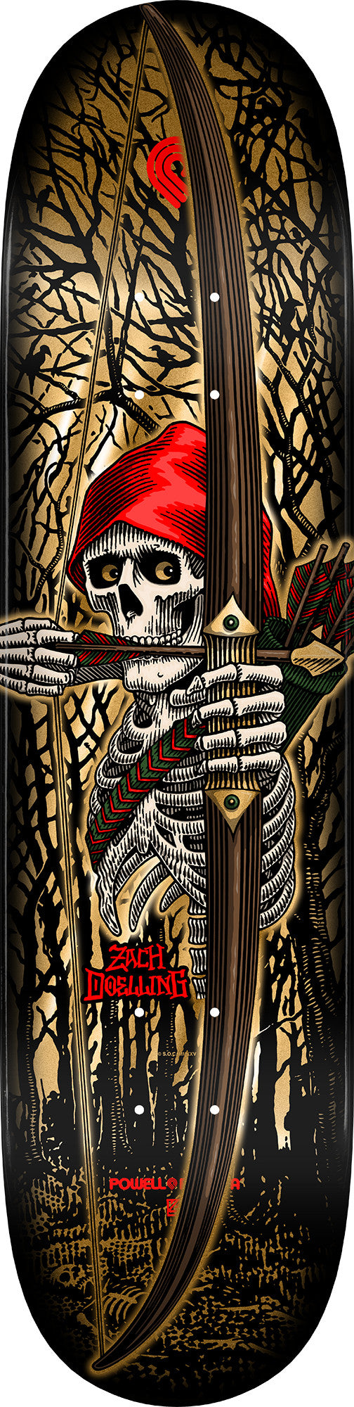 Powell Peralta Zach Doelling Archer Mini 7.63" Skateboard Deck