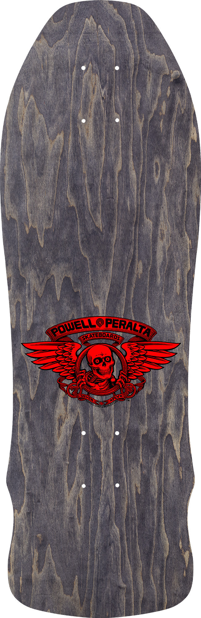POWELL PERALTA "SKULL & SWORD" SILVER FOIL 9.75" SKATEBOARD DECK