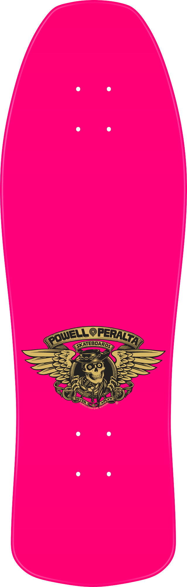 Powell Peralta Ray Underhill Chain / Cross Pink Gold Foil 10" Skateboard Deck