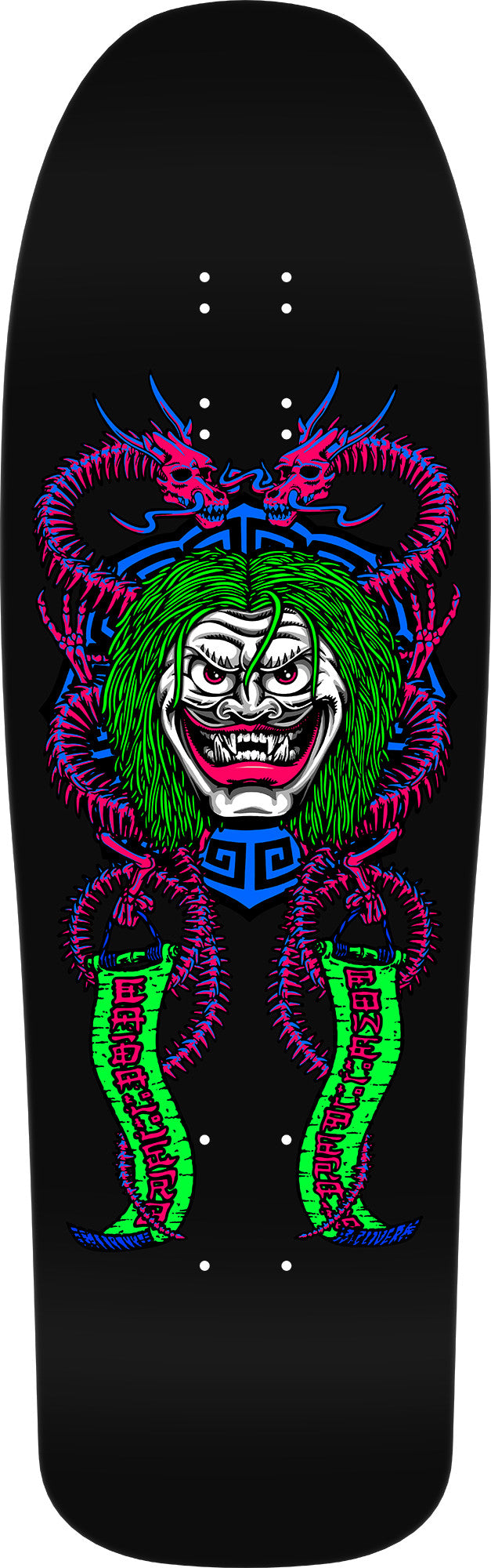 Powell Peralta Caballero Blacklight Mask 9.75" Skateboard Deck