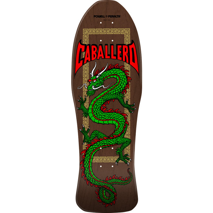 Powell Peralta Caballero Chinese Dragon Brown Stain 10" Skateboard Deck
