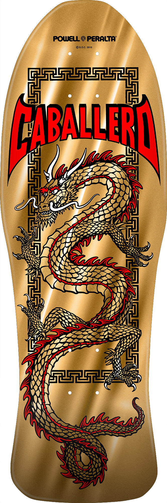 Powell Peralta キャバレデッキ Powell Peralta Caballero Chinese Dragon Gold Foil 10