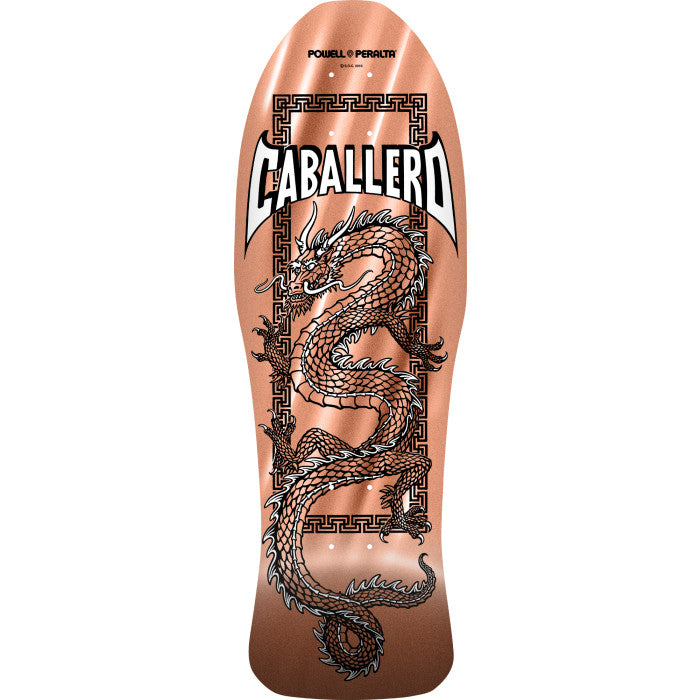 Powell Peralta Caballero Chinese Dragon Copper Foil 10" Skateboard Deck