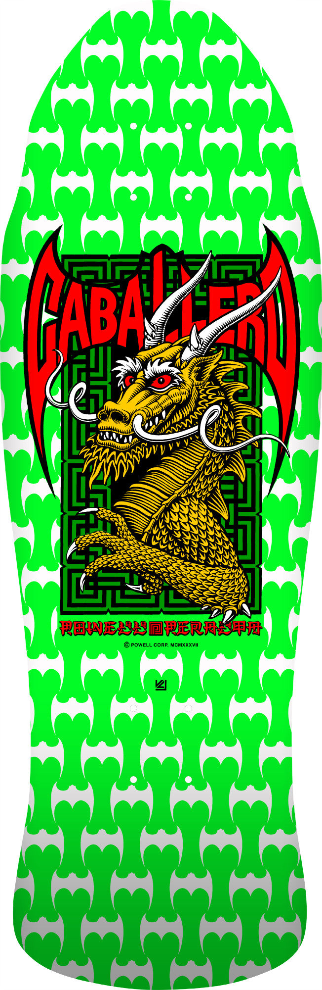 Powell Peralta Steve Caballero Street Dragon DNB Green/White 9.625
