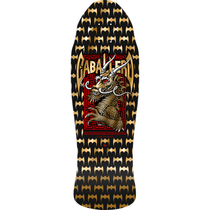 Powell Peralta Steve Caballero Street Dragon DNB Black/Gold Foil 9.625" Skateboard Deck