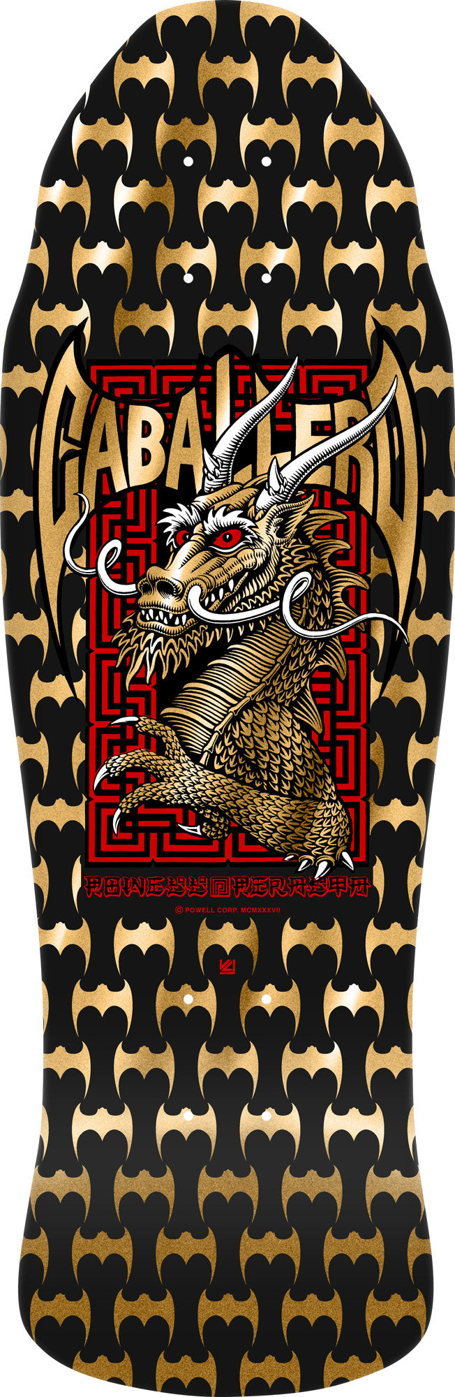 Powell Peralta Steve Caballero Street Dragon DNB Black/Gold Foil 9.625" Skateboard Deck