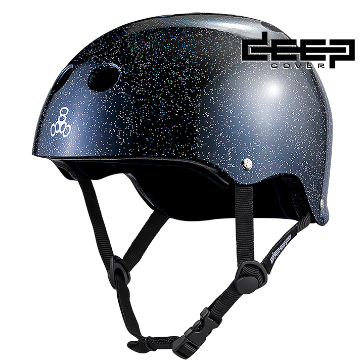 Triple Eight Deep Cover Helmet (Black Glitter)