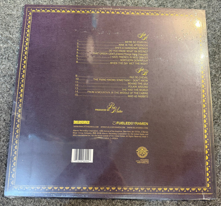 Panic! At The Disco - Death Of A Bachelor [Silver] Back Vinyl Record Cover