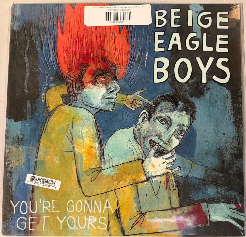 Beige Eagle Boys - You're Gonna Get Yours Blue Color Vinyl LP Record
