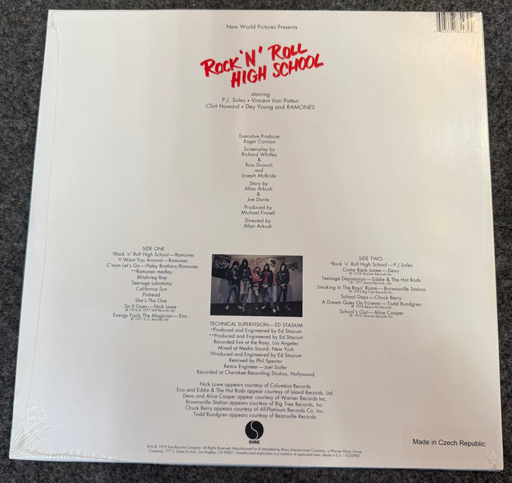 O.S.T. - Rock 'N' Roll High School [Color Vinyl] Back Vinyl Record Cover
