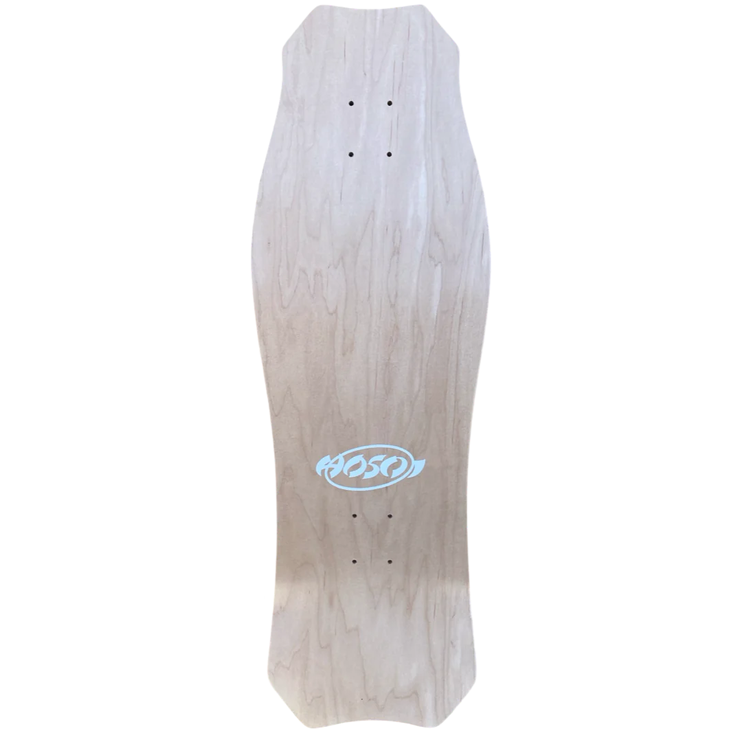 Hosoi Skull N' Roses O.G. Hammerhead 10.5"  LTD Silver Foil Skateboard Deck