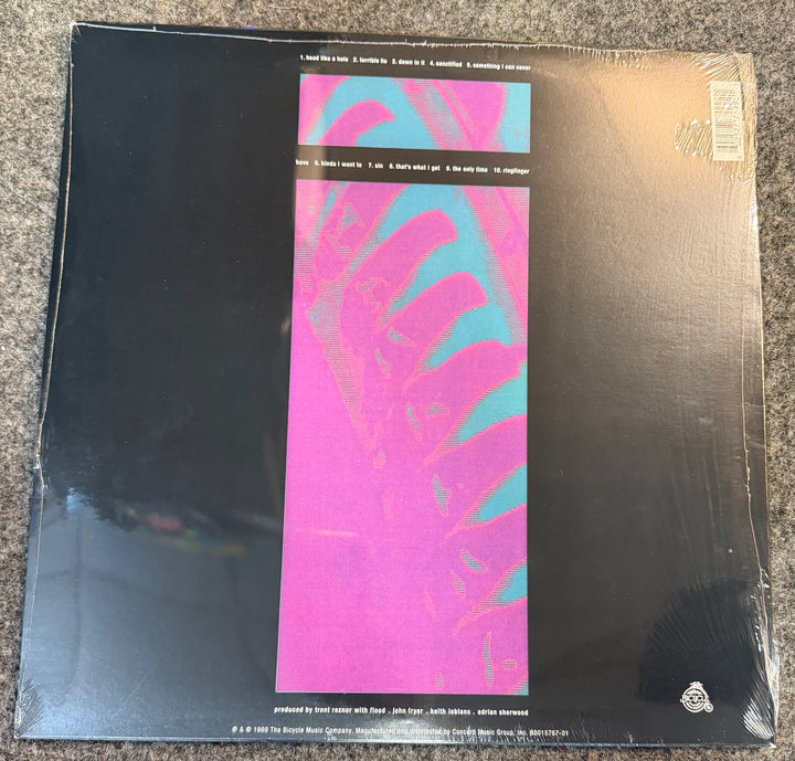 Nine Inch Nails - Pretty Hate Machine Back Vinyl Record Cover