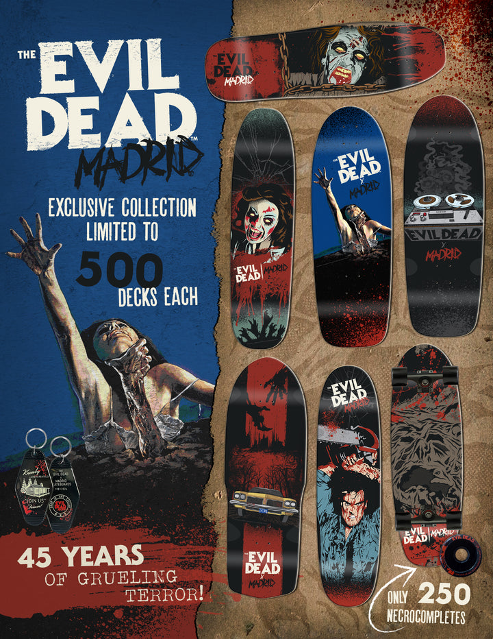 *Pre-Order* The Evil Dead x Madrid 45th Anniversary Linda 8.625" Skateboard Deck