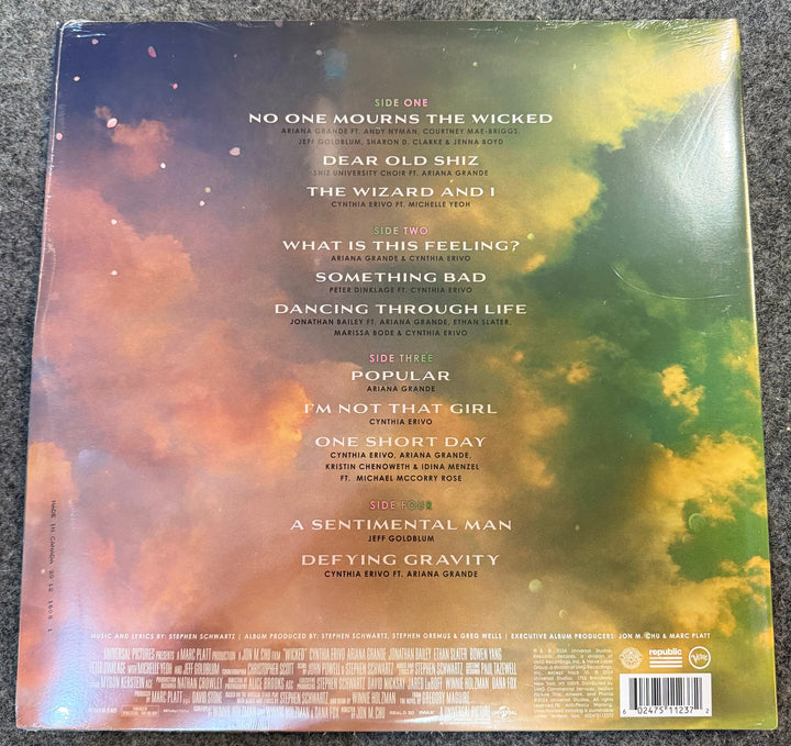 O.S.T. - Wicked: The Soundtrack Back Vinyl Record Cover