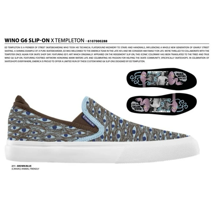 Emerica x Ed Templeton Wino G6 Slip On Shoe