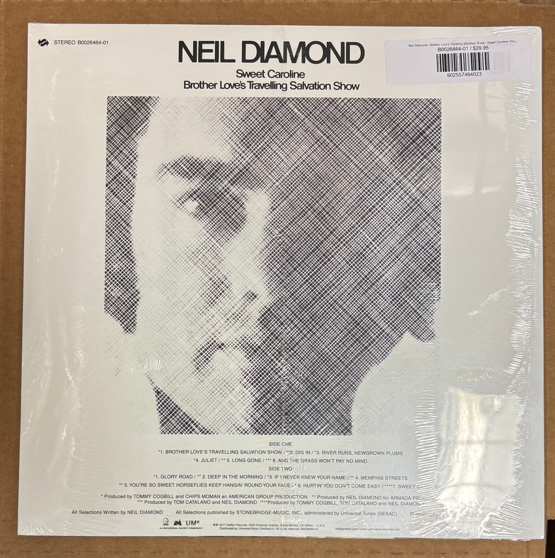 DIAMOND, NEIL - Brother Love's Traveling Salvation Show / Sweet Caroline Vinyl LP Record