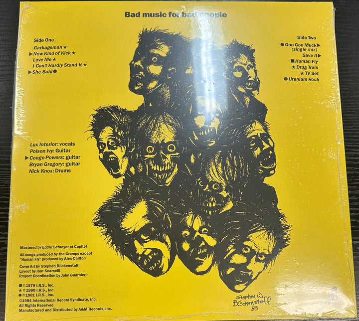 The Cramps – Bad Music For Bad People Vinyl LP Record **UNOFFICIAL RELEASE**