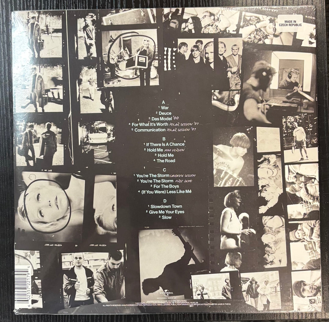 CARDIGANS, THE – THE REST OF THE BEST: VOL 2 back album cover with black and white collage of images and tracklist