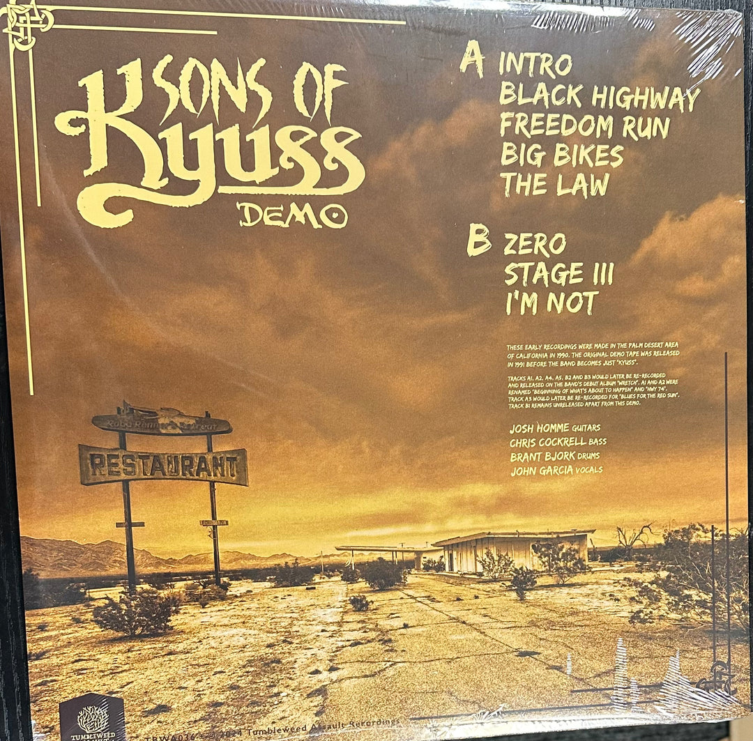 Kyuss – Sons of Kyuss DEMO Vinyl LP Record *Unofficial Release*