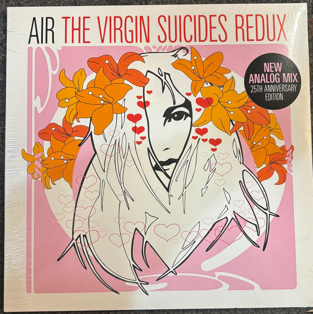 Album cover for 'The Virgin Suicides Redux' by Air with artistic design and text.