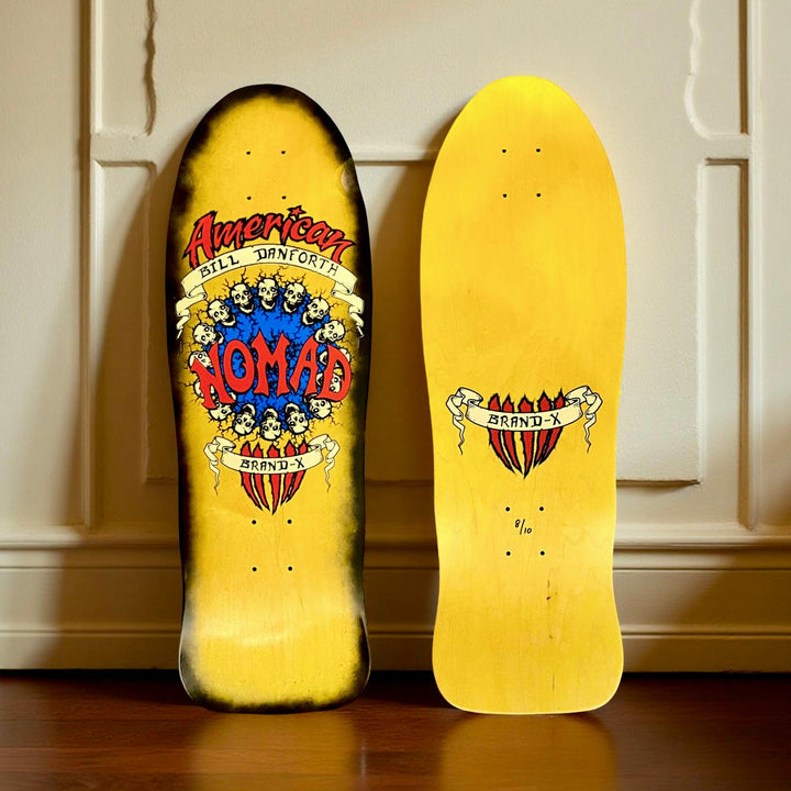 Bill Danforth Circle of Skulls 10”x30” Limited Edition, HAND-PAINTED Deck (1 of 10)