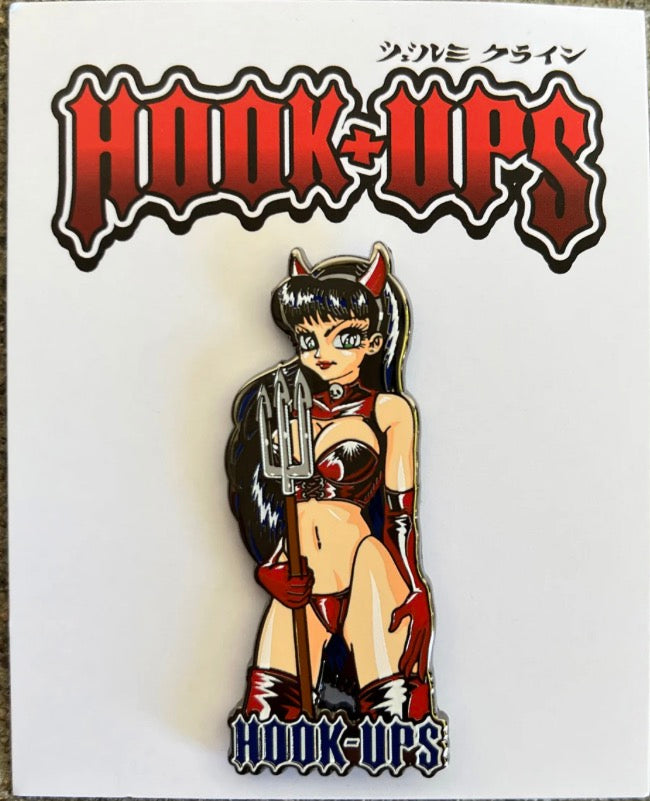 Hook Ups OG Devil Girl Enamel Pin