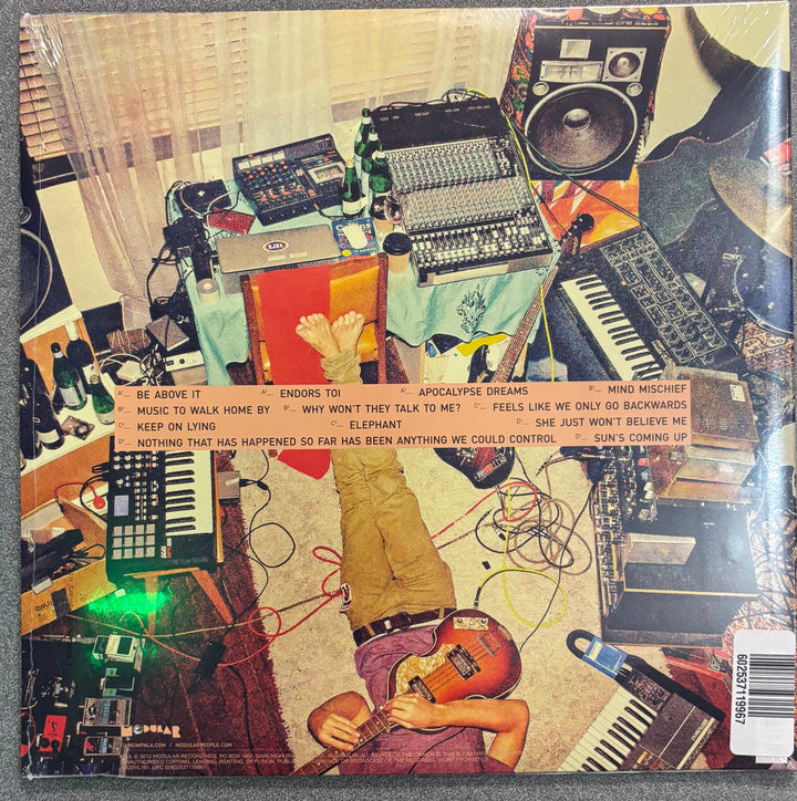 Tame Impala – Lonerism Vinyl record cover with musical instruments and equipment