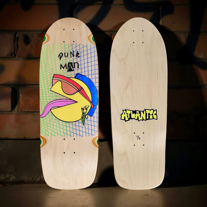 80s Punk Man 10”x30” Limited Edition, HAND-PAINTED Deck (1 of 9)
