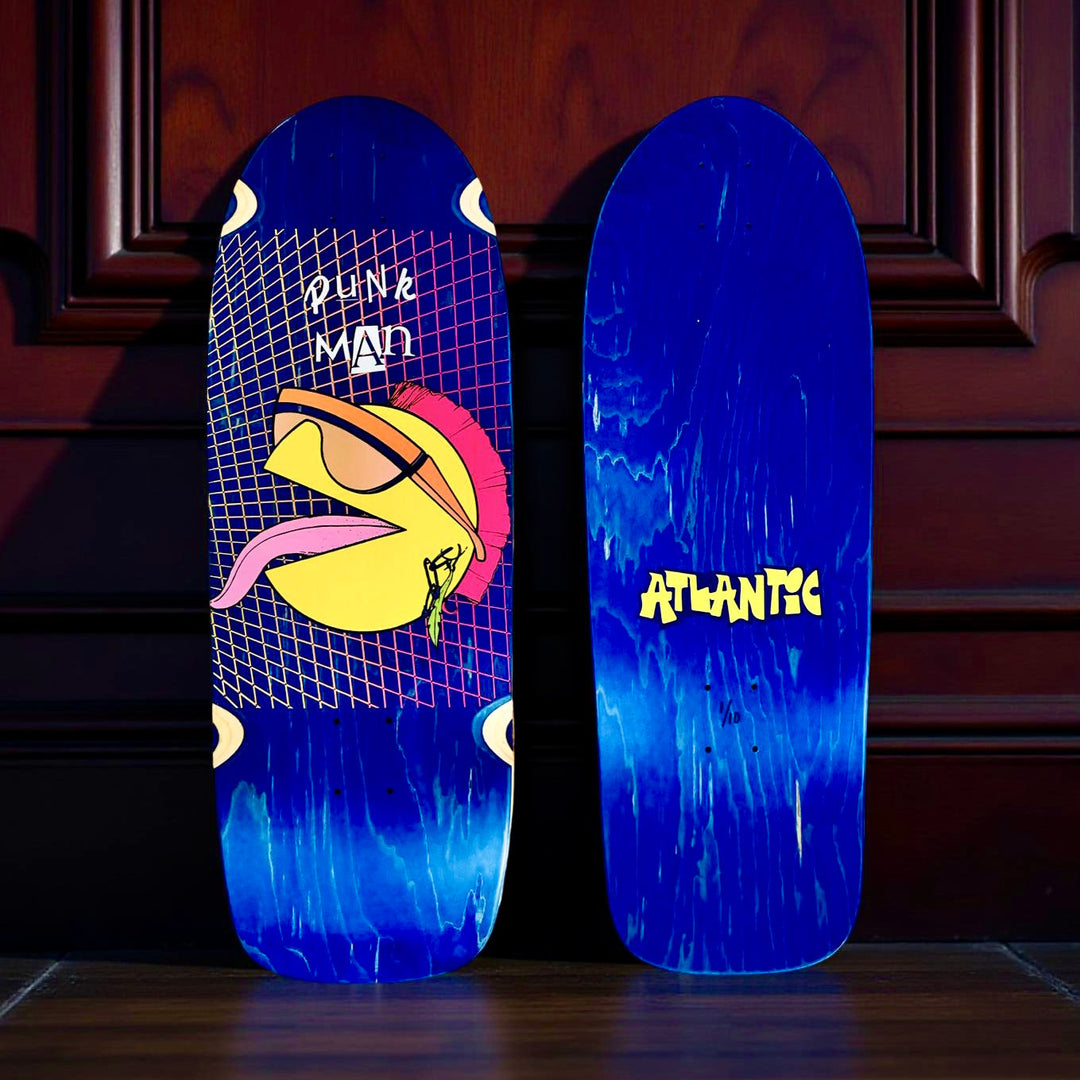 80s Punk Man 10”x30” Limited Edition, HAND-PAINTED Deck (1 of 10)